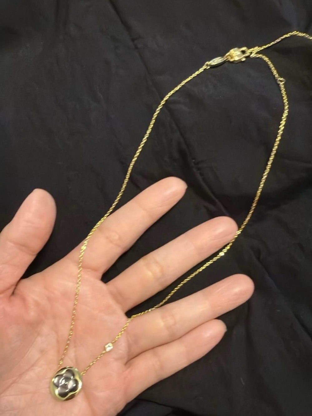 Gold-Tone Blossom Pendant Necklace - Elegant Women’s Jewelry